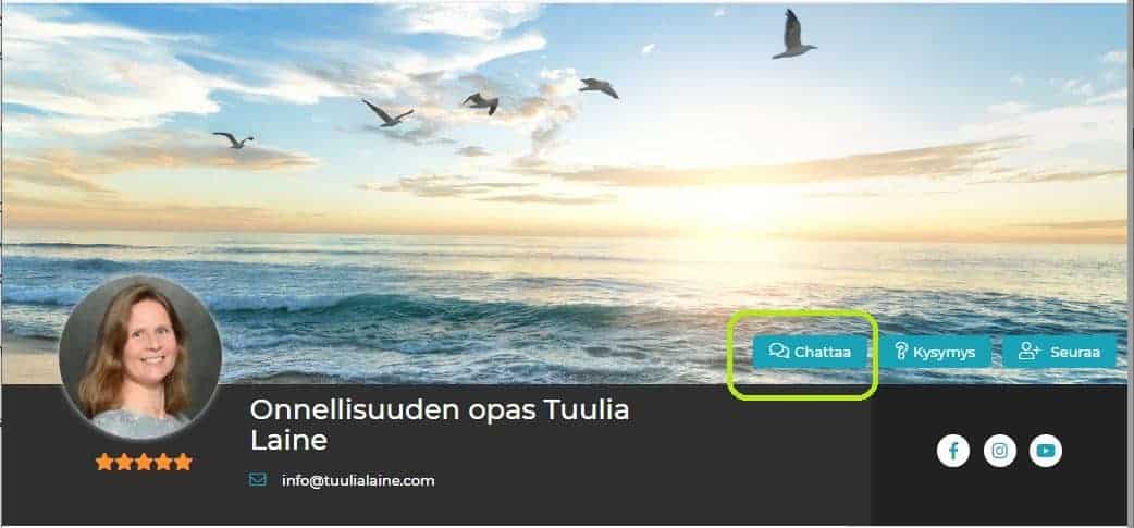 live chat myymäläsivu