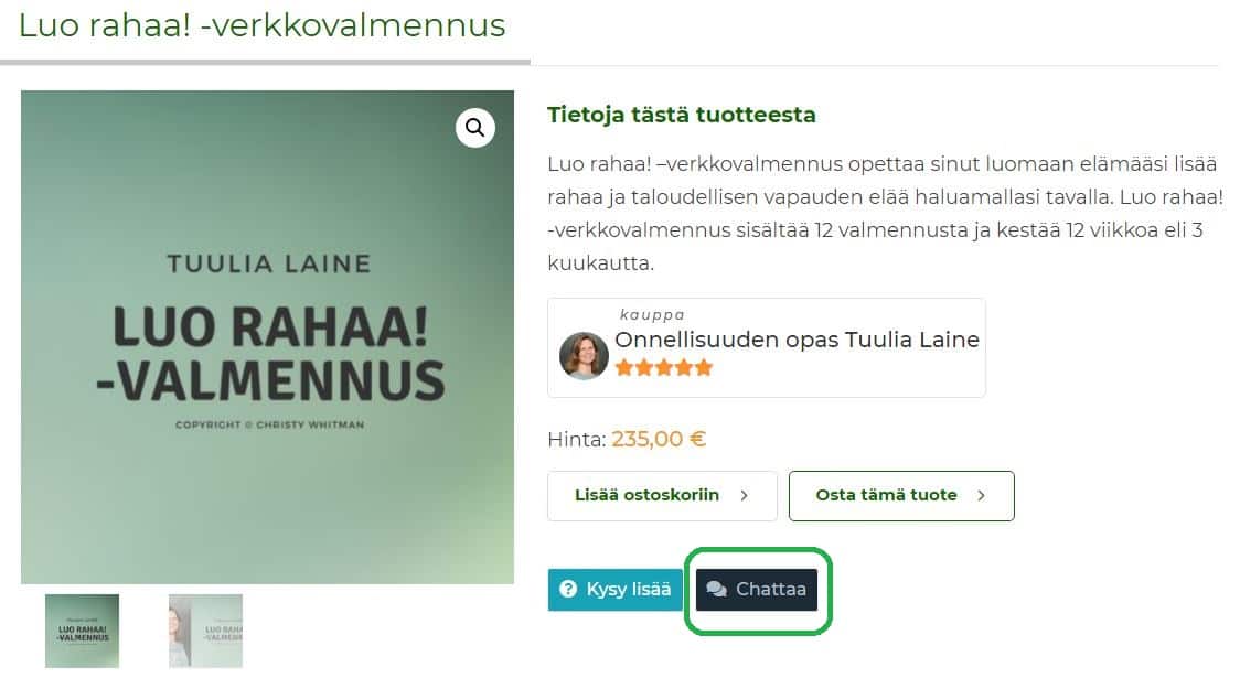 Luo rahaa verkkovalmennus